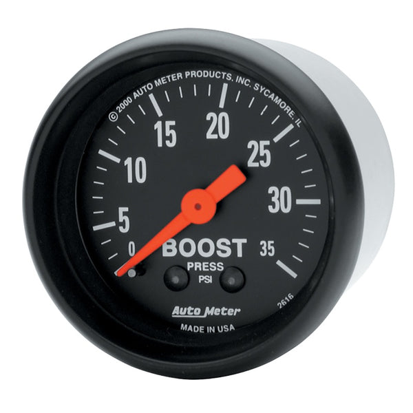 Autometer Z Series 52mm 0-35 PSI Mechanical Boost Gauge – SupremePower®