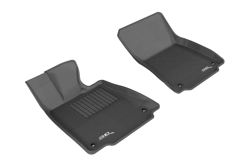 3D MAXpider 20-22 Tesla Model 3 Kagu 1st & 2nd Row Floormats - Black